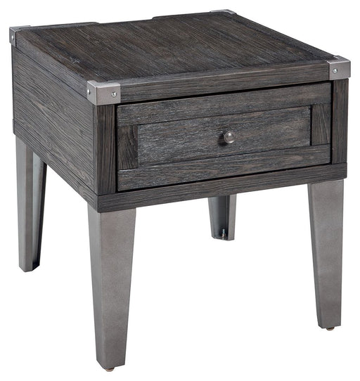Todoe - Dark Gray - Rectangular End Table Capital Discount Furniture Home Furniture, Furniture Store