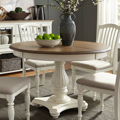 Cumberland Creek - Pedestal Table Set - White Capital Discount Furniture Home Furniture, Furniture Store