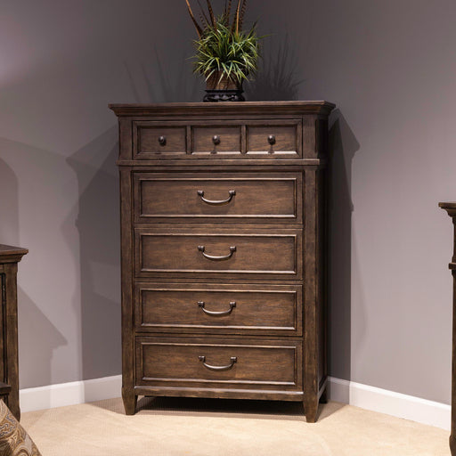 Paradise Valley - 5 Drawer Chest - Dark Brown Capital Discount Furniture Home Furniture, Furniture Store
