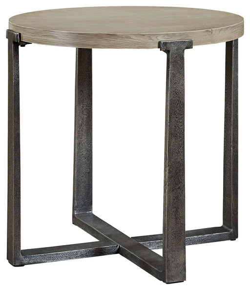 Dalenville - Gray - Round End Table Capital Discount Furniture Home Furniture, Furniture Store