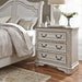 Magnolia Manor - 3 Drawer Bedside Chest With Charging Station - White Capital Discount Furniture Home Furniture, Home Decor, Furniture