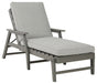 Visola - Gray - Chaise Lounge With Cushion Capital Discount Furniture Home Furniture, Home Decor, Furniture