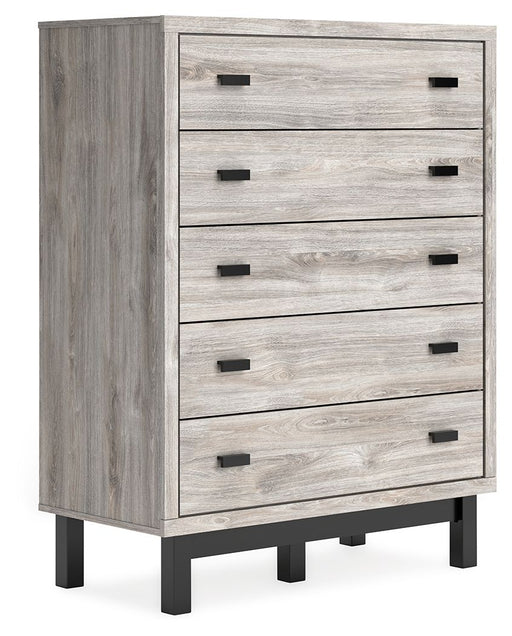 Vessalli - Black / Gray - Five Drawer Wide Chest Capital Discount Furniture Home Furniture, Furniture Store