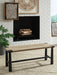 Acerman - Black / Natural - Accent Bench Capital Discount Furniture Home Furniture, Furniture Store
