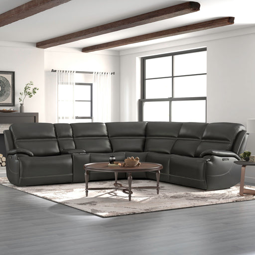 Bentley - 6 Piece Sectional - Graphite Gray Capital Discount Furniture Home Furniture, Furniture Store