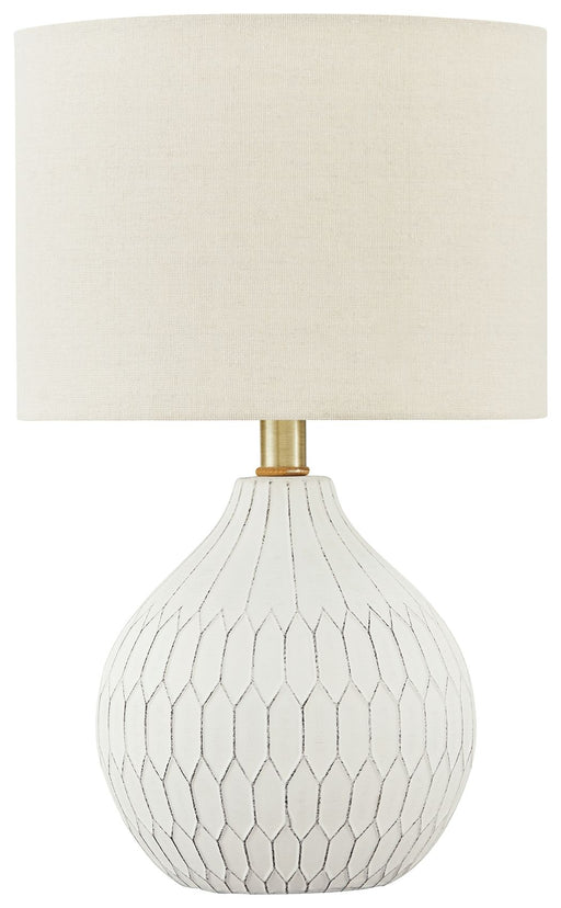 Wardmont - White - Ceramic Table Lamp Capital Discount Furniture Home Furniture, Furniture Store
