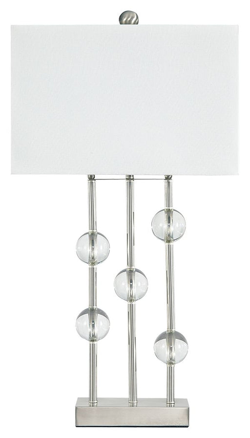Jaala - Pearl Silver Finish - Metal Lamp Capital Discount Furniture Home Furniture, Furniture Store