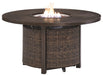 Paradise - Medium Brown - Round Fire Pit Table Capital Discount Furniture Home Furniture, Furniture Store