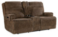 Wheeler - Power Console Loveseat With Power Headrest - Dark Brown Capital Discount Furniture Home Furniture, Furniture Store