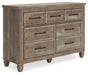 Yarbeck - Sand - Seven Drawer Dresser Capital Discount Furniture Home Furniture, Furniture Store