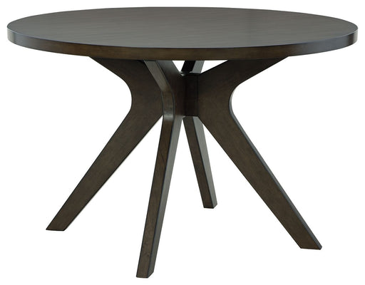Wittland - Dark Brown - Round Dining Room Table Capital Discount Furniture Home Furniture, Furniture Store