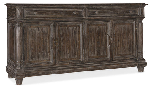 Traditions - 2-Drawers 2-Shelves Buffet - Dark Brown Capital Discount Furniture Home Furniture, Home Decor, Furniture