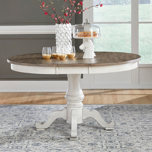 Ocean Isle - Pedestal Table Set - Antique White Capital Discount Furniture Home Furniture, Furniture Store