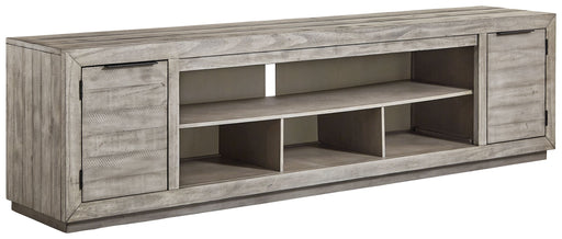 Naydell - Gray - Xl TV Stand W/Fireplace Option Capital Discount Furniture Home Furniture, Furniture Store