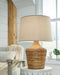 Kerrus - Brown - Rattan Table Lamp Capital Discount Furniture Home Furniture, Furniture Store