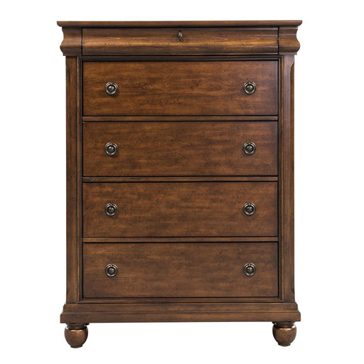 Rustic Traditions - 5 Drawer Chest - Dark Brown Capital Discount Furniture Home Furniture, Furniture Store