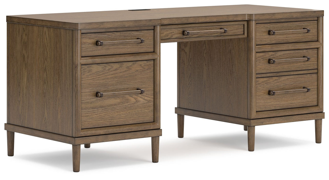 Roanhowe - Brown - Home Office Desk Capital Discount Furniture Home Furniture, Furniture Store