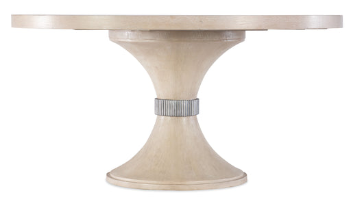 Nouveau Chic - Round Pedestal Dining Table - Light Brown Capital Discount Furniture Home Furniture, Furniture Store