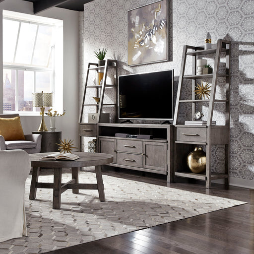 Modern Farmhouse - Entertainment Center With Piers - Gray Capital Discount Furniture Home Furniture, Furniture Store