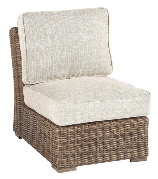 Beachcroft - Beige - Armless Chair W/Cushion Capital Discount Furniture Home Furniture, Home Decor, Furniture