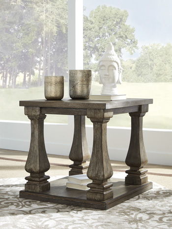 Johnelle - Gray - Rectangular End Table Capital Discount Furniture Home Furniture, Furniture Store
