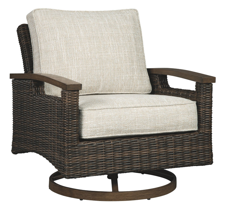 Paradise - Medium Brown - Swivel Lounge Chair (Set of 2) Capital Discount Furniture Home Furniture, Furniture Store