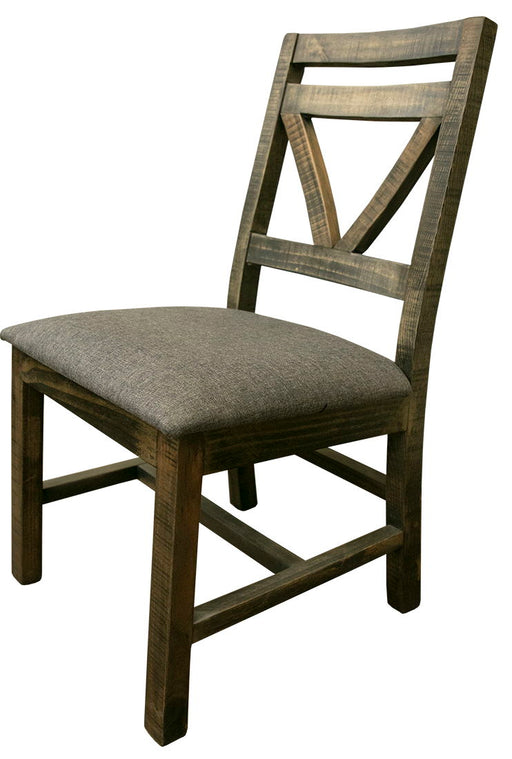 Loft Brown - Chair With Fabric Seat - Dark Brown Capital Discount Furniture Home Furniture, Furniture Store
