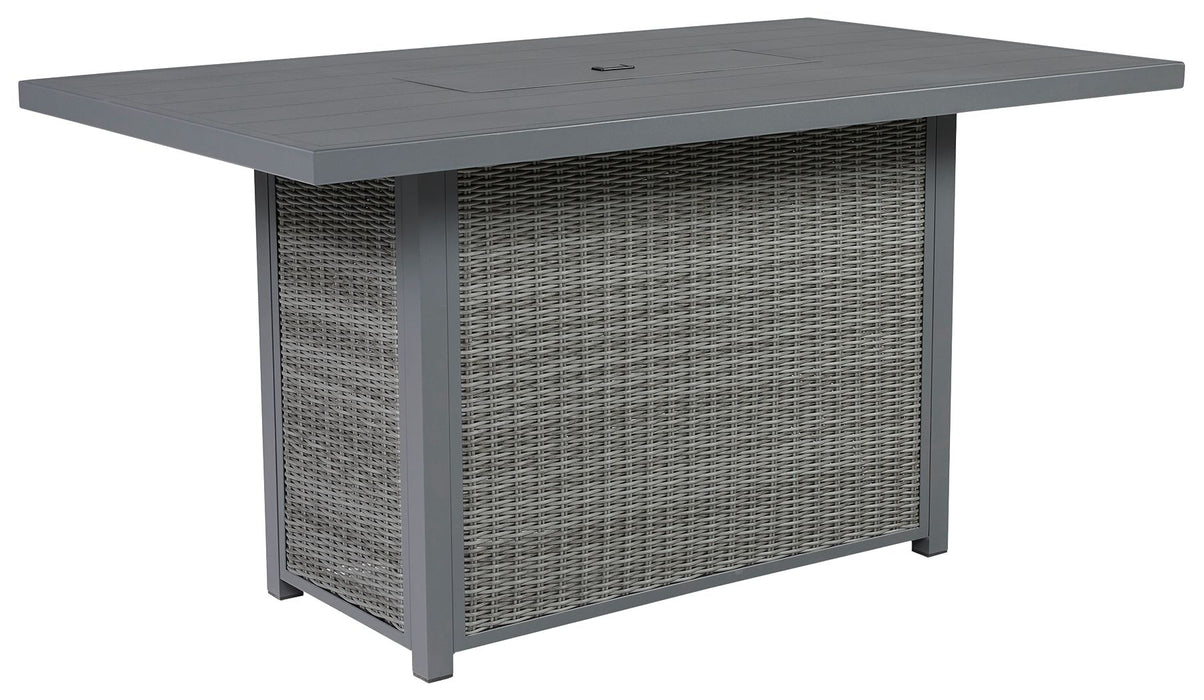 Palazzo - Gray - Rect Bar Table W/Fire Pit Capital Discount Furniture Home Furniture, Furniture Store