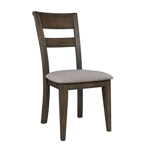 Double Bridge - Splat Back Side Chair - Dark Brown Capital Discount Furniture Home Furniture, Furniture Store