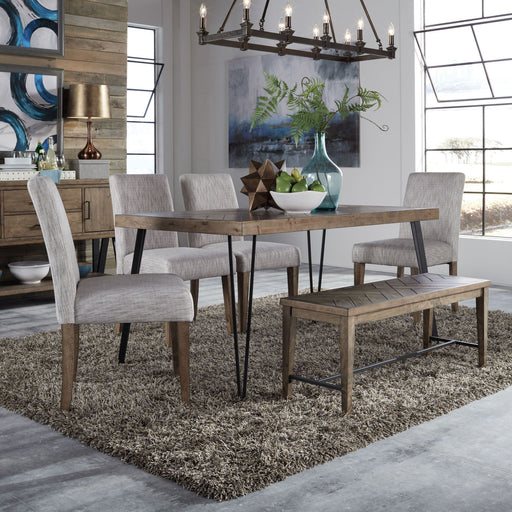 Horizons - Rectangular Leg Table - Light Brown Capital Discount Furniture Home Furniture, Furniture Store