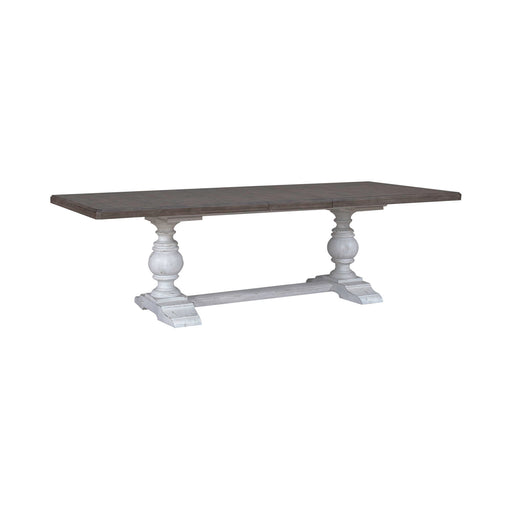 River Place - Trestle Table Set - White Capital Discount Furniture Home Furniture, Furniture Store