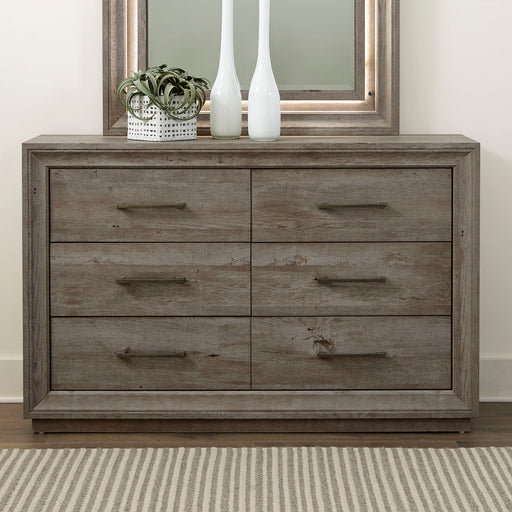 Horizons - 6 Drawer Dresser - Gray Capital Discount Furniture Home Furniture, Furniture Store