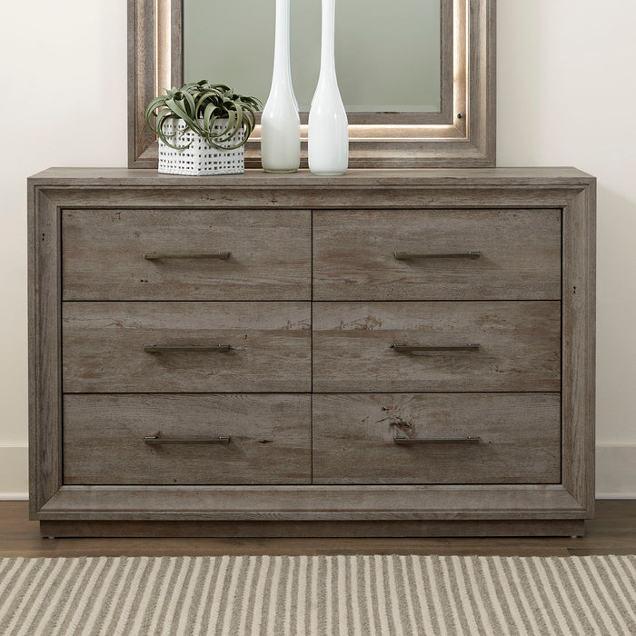 Horizons - 6 Drawer Dresser - Gray Capital Discount Furniture Home Furniture, Home Decor, Furniture