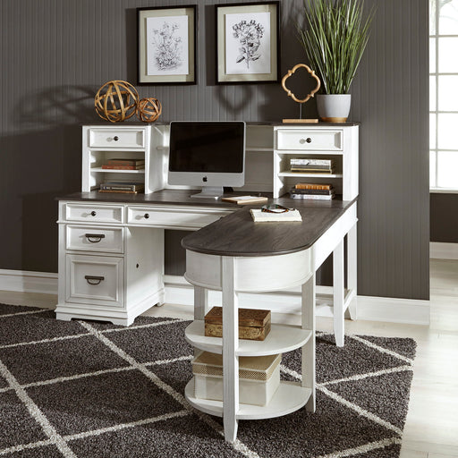 Allyson Park - L Shaped Desk Set - White Capital Discount Furniture Home Furniture, Home Decor, Furniture