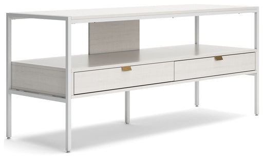 Deznee - White - Large TV Stand Capital Discount Furniture Home Furniture, Furniture Store