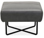 Efron - Ottoman With Black Metal Base Capital Discount Furniture Home Furniture, Furniture Store