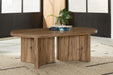 Austanny - Warm Brown - Oval Cocktail Table Capital Discount Furniture Home Furniture, Furniture Store