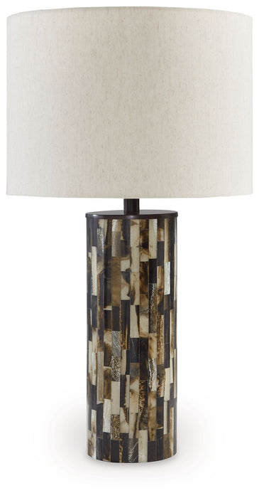 Ellford - Black / Brown / Cream - Poly Table Lamp Capital Discount Furniture Home Furniture, Furniture Store