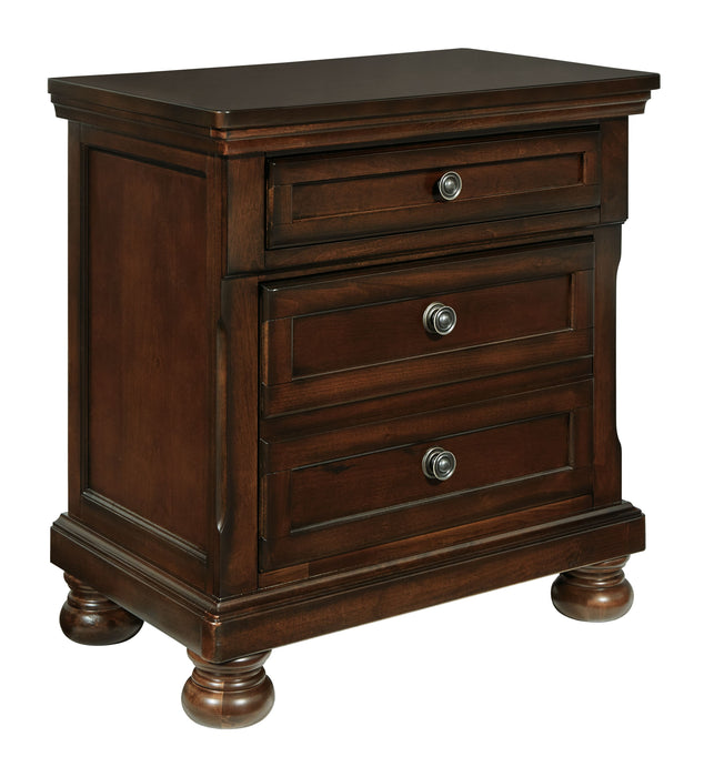 Porter - Dark Brown - Two Drawer Night Stand Capital Discount Furniture Home Furniture, Furniture Store