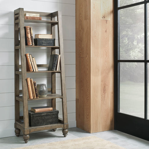 Americana Farmhouse - Wood Leaning Pier Bookcase - Light Brown Capital Discount Furniture Home Furniture, Furniture Store